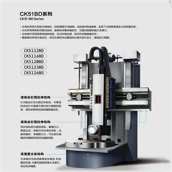 Heavy Duty Ib Kem CNC ntsug tshuab dhos